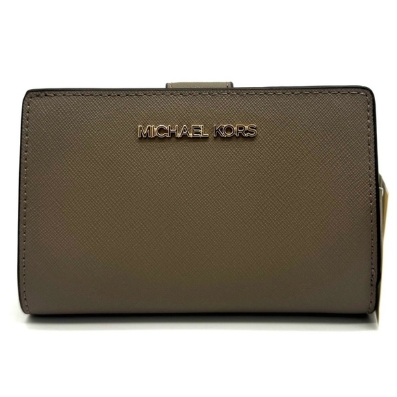 Michael Kors Medium Bifold Zip Chain Wallet Dusk - Picture 1 of 9